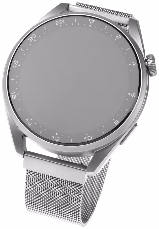 FIXED Mesh metallrem för Smartwatch Universal 20mm Silv.