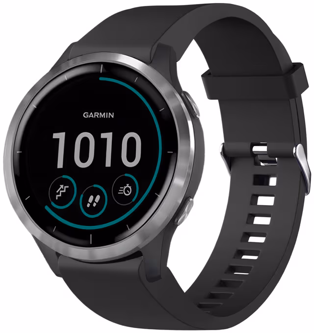 FIXED Silikonrem för Garmin QuickFit 20 mm Svart