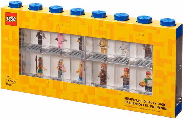 LEGO MINIFIGURE DISPLAY CASE 16 (8 KNOB) BLUE