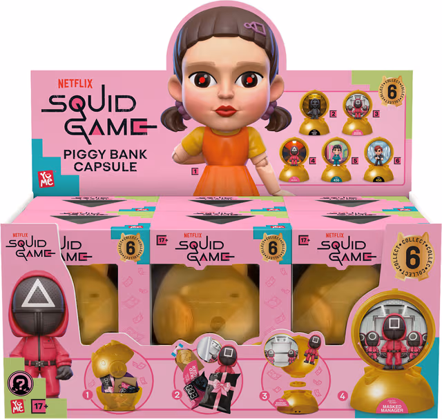 YuMe Squid Game Blind Box Piggy Bank kapsel