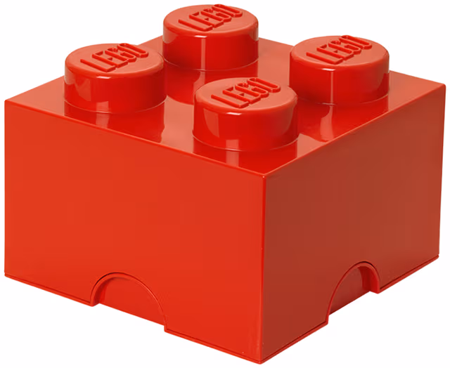 LEGO STORAGE BRICK 4 - RED