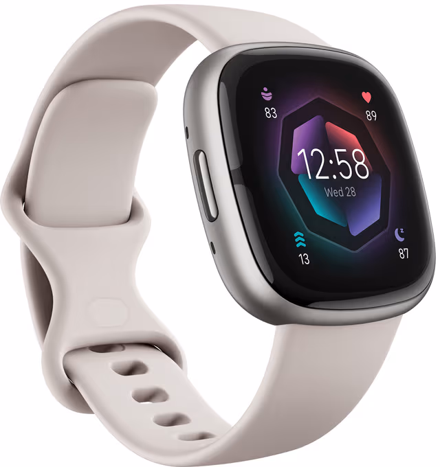 Fitbit Sense 2 Lunar White/Platinum