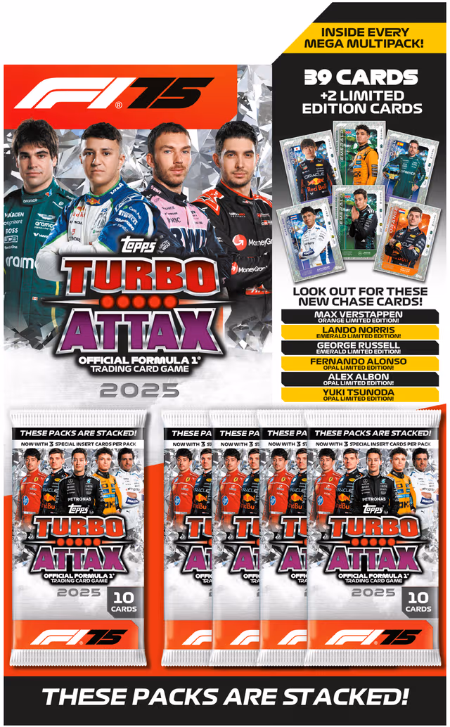 Topps Formula 1 Turbo Mega multipack kort