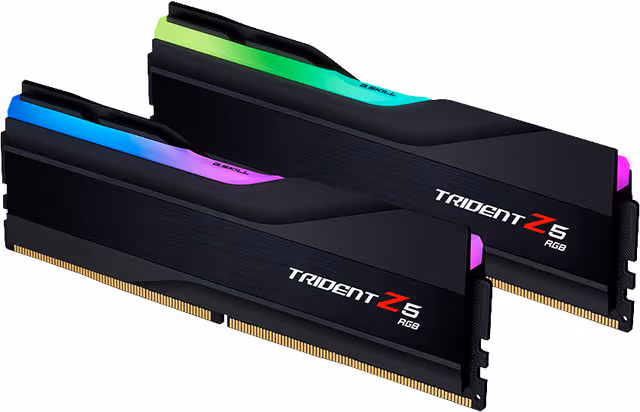 G.Skill Trident Z5 RGB DDR5-7200 - 32GB - CL34 - Dual Channel (2 pcs) - Intel XMP - Svart med RGB