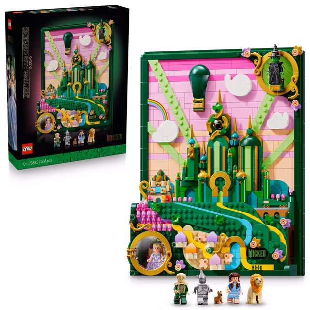 LEGO Wicked 75685 Emerald City – väggkonst