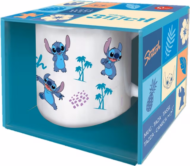 Konix Stitch mugg (blommönster)