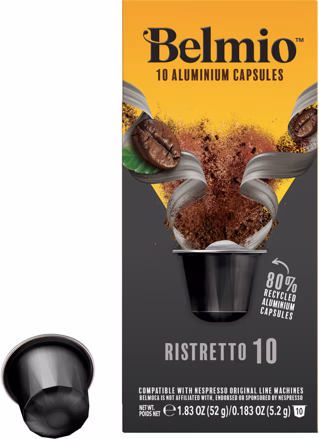 Belmio Ristretto kaffekapslar for Nespresso (10 pack)