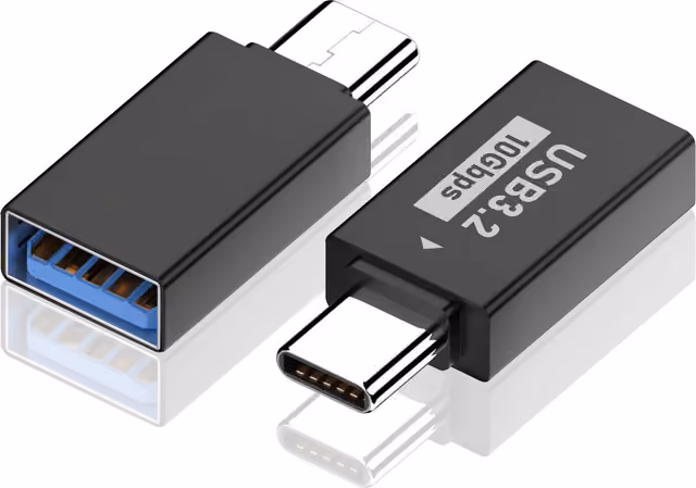 Logik USB-C till USB-A adapter (2-pack)