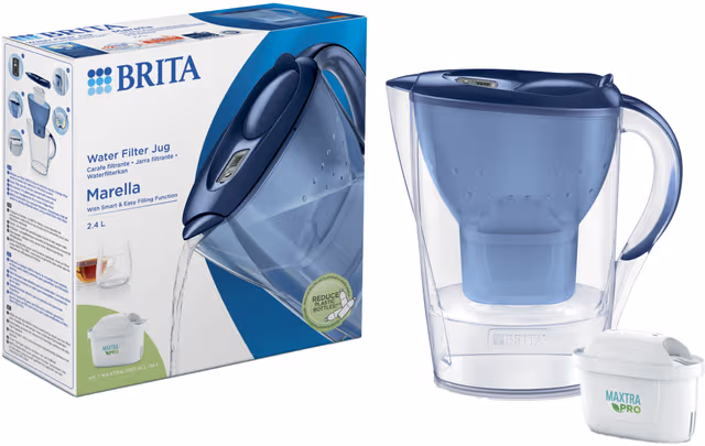 Brita Marella vattenkanna med mätfunktion 1051119 (blå)