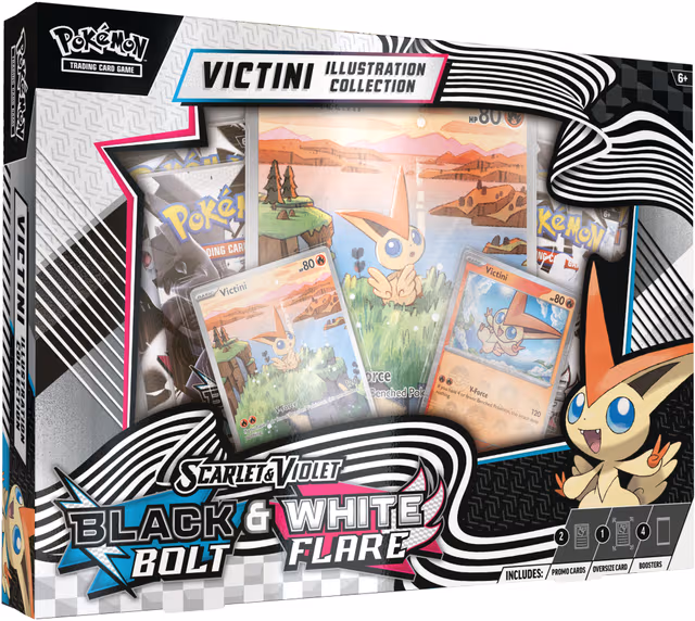 Pokémon SV10.5 Scarlet och Violet: Black Bolt & White Unova Victini Illustration Collection