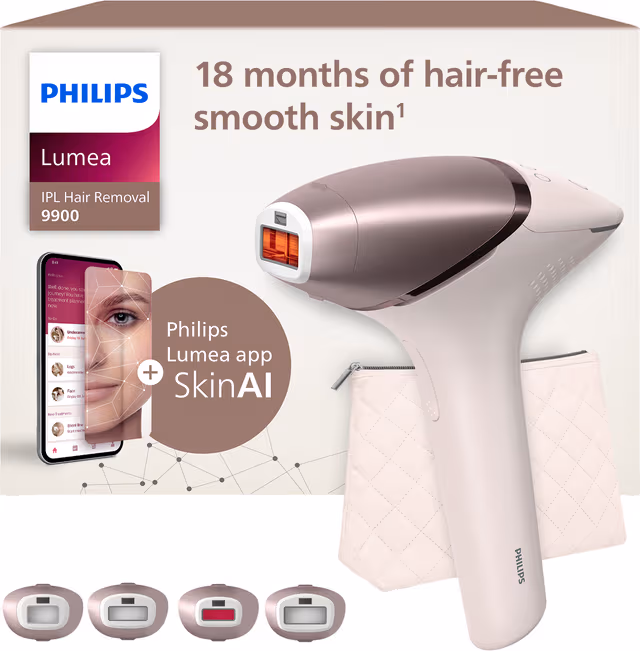 Philips Lumea 9900 Series IPL hårborttagningsapparat BRI951/01 (vit)