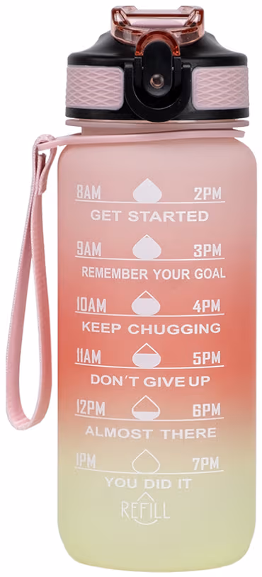 Motivation Bottle vattenflaska PPNMotBtl600-Pi/Pea/Yel(multifärgad)