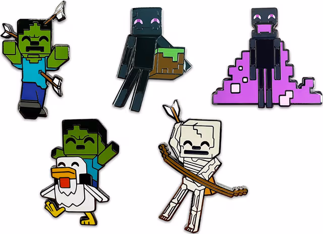 YouTooz Minecraft Mob pin-set (5 st)