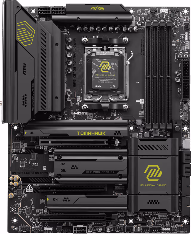 MSI MAG X870E TOMAHAWK WIFI Moderkort - AMD X870E - AMD AM5 socket - DDR5 RAM - ATX