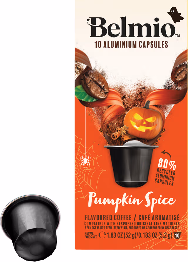 Belmio Pumpkin Spice kaffekapslar för Nespresso (10-pack)