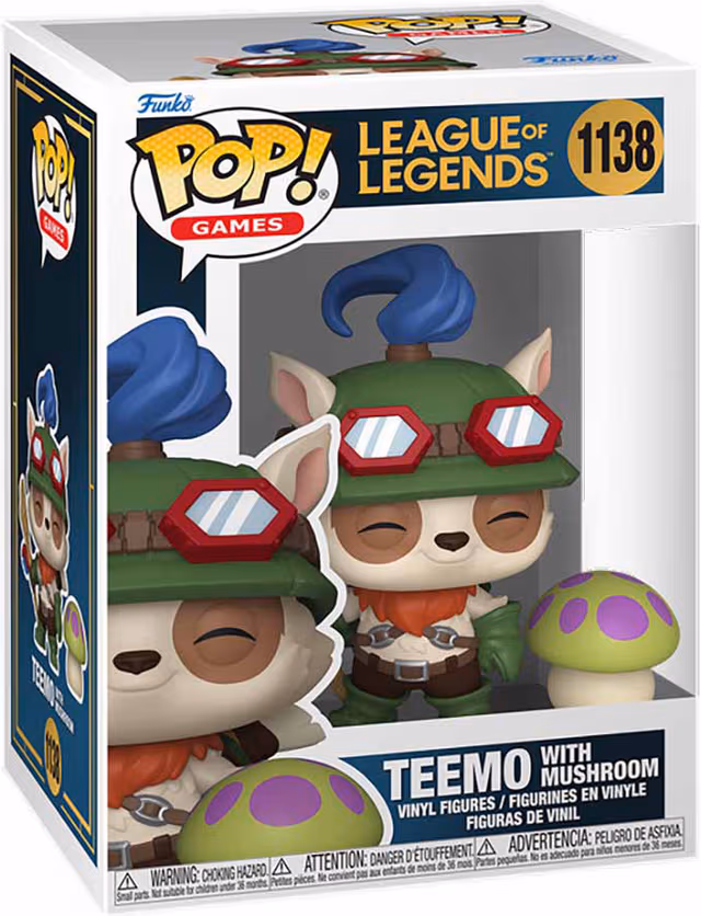 Funko! - Funko POP Vinyl LoL Teemo w/Shroom