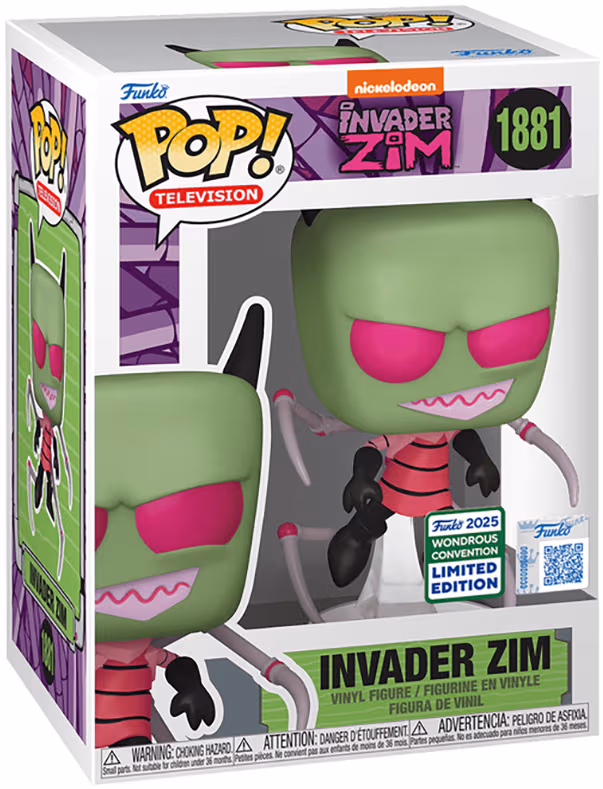 Funko POP Invader Zim med spindelben actionfigur