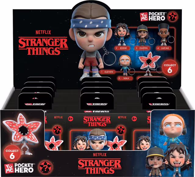YuMe Stranger Things Pocket Hero Blind Box nyckelring