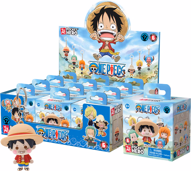 YuMe One Piece Pocket Hero Blind Box nyckelring