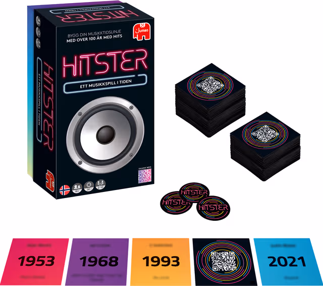 Jumbo Hitster Original Norska Soundtracks kortspel