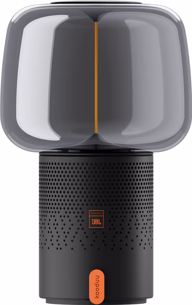 Kooduu Serena Play Portable speaker lamp powered by JBL - Metallic Anthracite