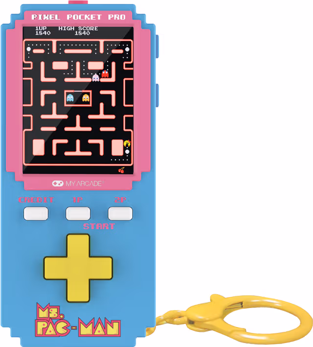 Min Arcade Pixel Pocket Pro Ms. Pac-Man handhållen konsol