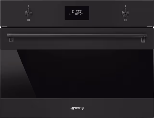 Smeg Serie Classic Kompaktugn med mikro SO4301M1N (svart)
