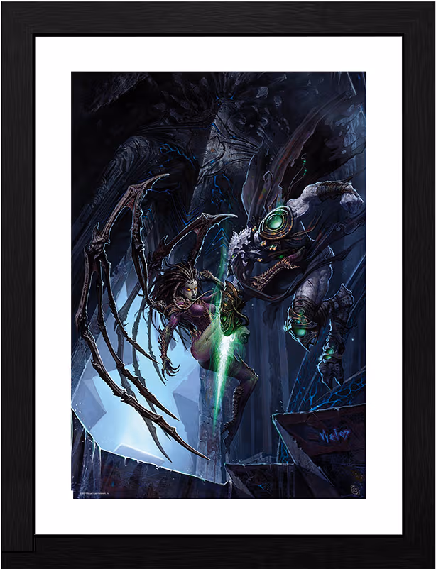 GB Eye Starcraft-tryck (Zeratul vs Kerrigan)