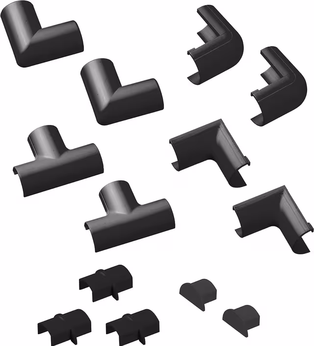 D-LINE Accessory Kit 20x10 Clip-Over Design Black