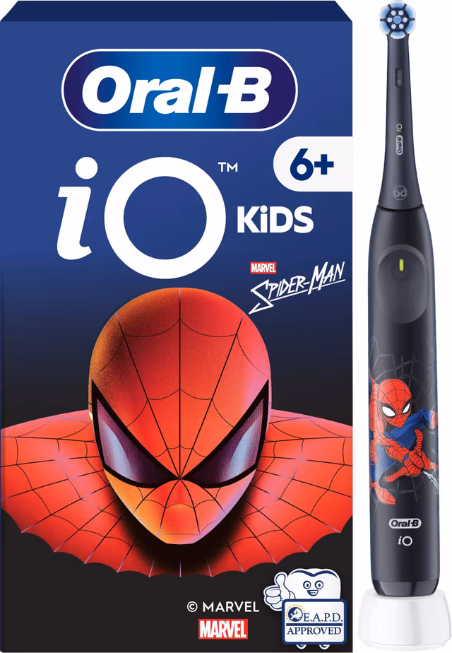 Oral-B iO2 Kids Spiderman elektrisk tandborste för barn 931380 (svart)