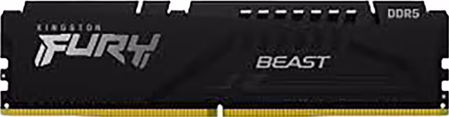 32 GB (1x32GB) DDR5-6000 Kingston FURY Beast Black CL36, AMD EXPO - Svart