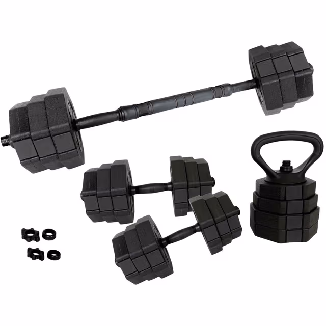 ASG 20kg Hexagon viktsats (svart/svart)