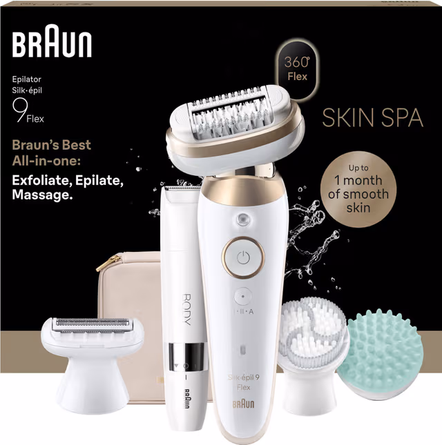 Braun Silk·épil 9 Flex SkinSpa epilator SES9-481 3D (guld)