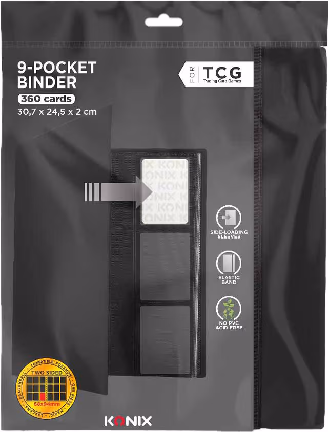 Konix TCG-pärm (9 fickor)