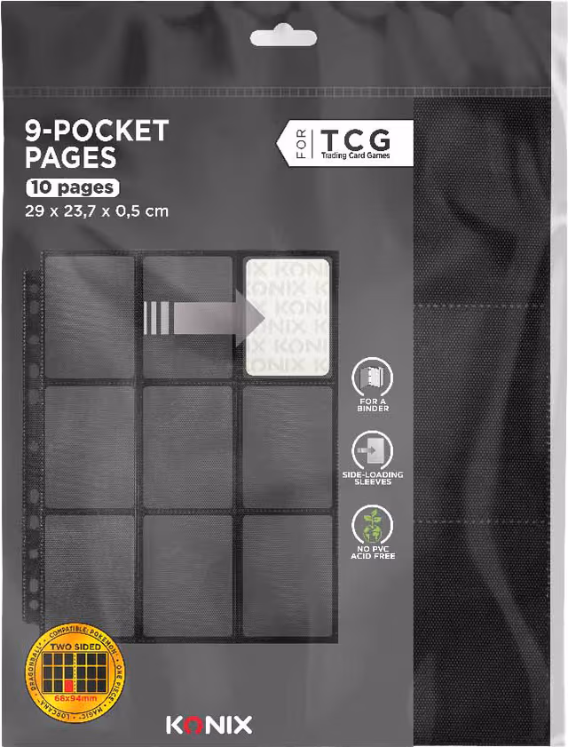Konix TCG binder sheets (10 ark)