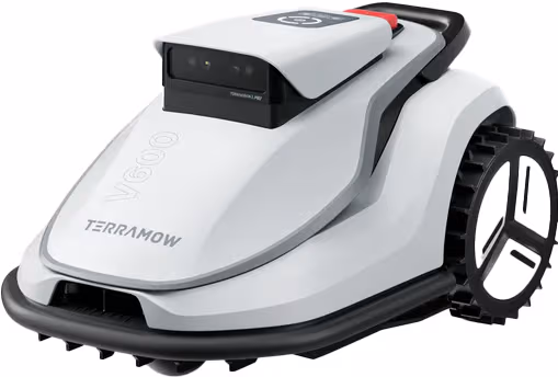 TerraMow V600 robotgräsklippare med garage (vit)