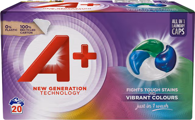 A+ Colour Active 4 tvättmedelskapsel 54161 (20-pack)