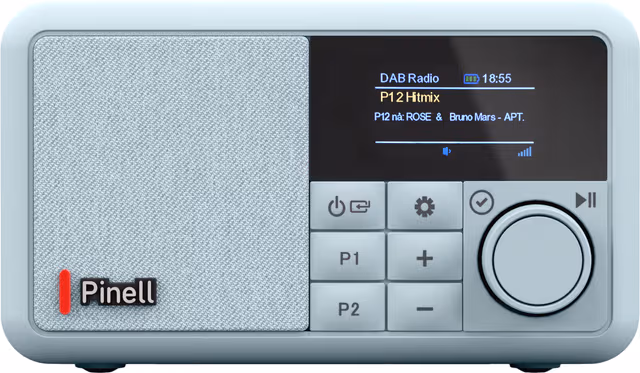 Pinell Kompakt digitalradio (frostblå)