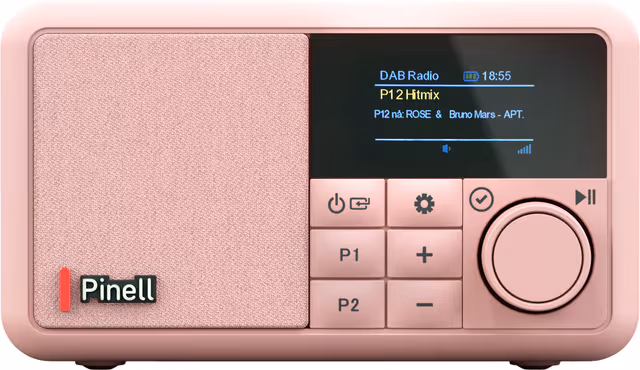 Pinell Compact digitalradio (Primerose rosa)