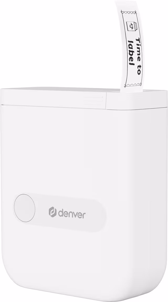 DENVER MBP-16W Mini Bluetooth Thermal Printer half inch size with app for printing
