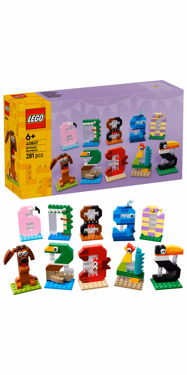 LEGO Iconic Födelsedagssiffror 40807