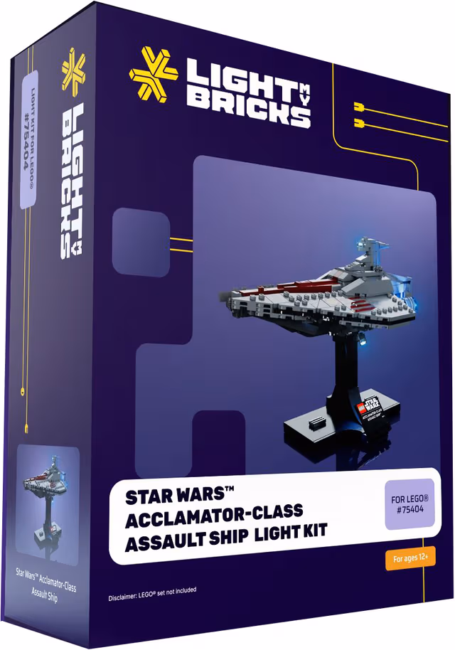 Light My BricksStar Wars Acclamator Class Ship fartyg ljuskit