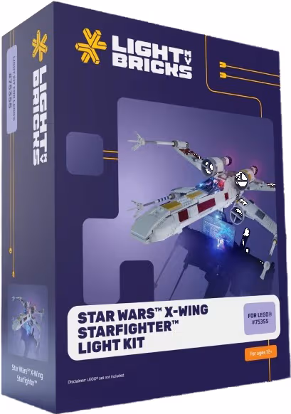 ight My Bricks Star Wars X-Wing Starfighter ljuskit