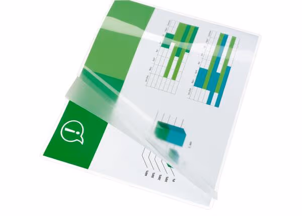 GBC Lam Pouch - 25-pack - glossy - 216 x 303 mm - lamination pouches