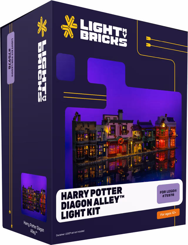 Light My Bricks Harry Potter Diagon Alley ljussats 75978