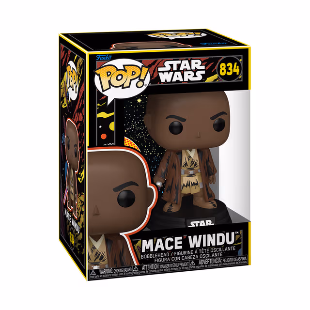 Funko! - Funko POP Vinyl SW MtF S2 Mace Windu Retro