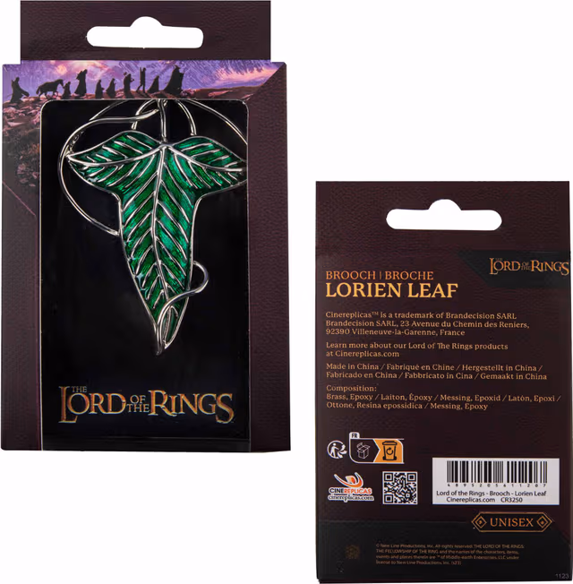 Cinereplica Lord of the Rings nål brosch (Lorien Leaf)