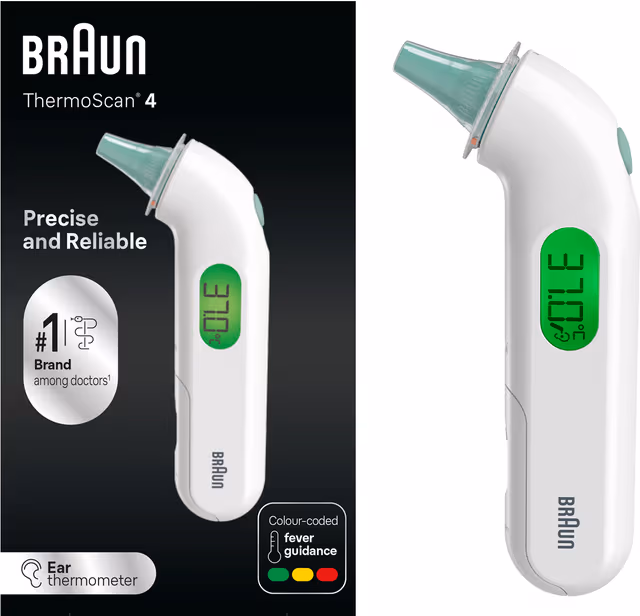 Braun ThermoScan 4 febertermometer IRT3515EE (vit)
