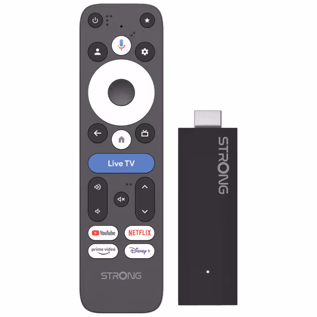 Strong LEAP-UNA+ Google TV Stick streamingenhet