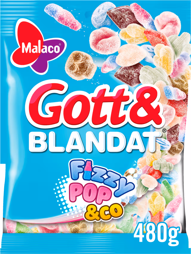 Cloetta Gott Blandat Fizzy Pop 480g